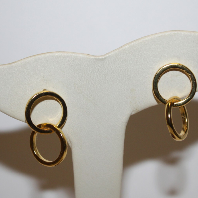 Shashi Sterling Silver Double hoop Earrings