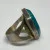 Vintage DTR China Blue Turquoise, Silver 925 Ring, Size 9
