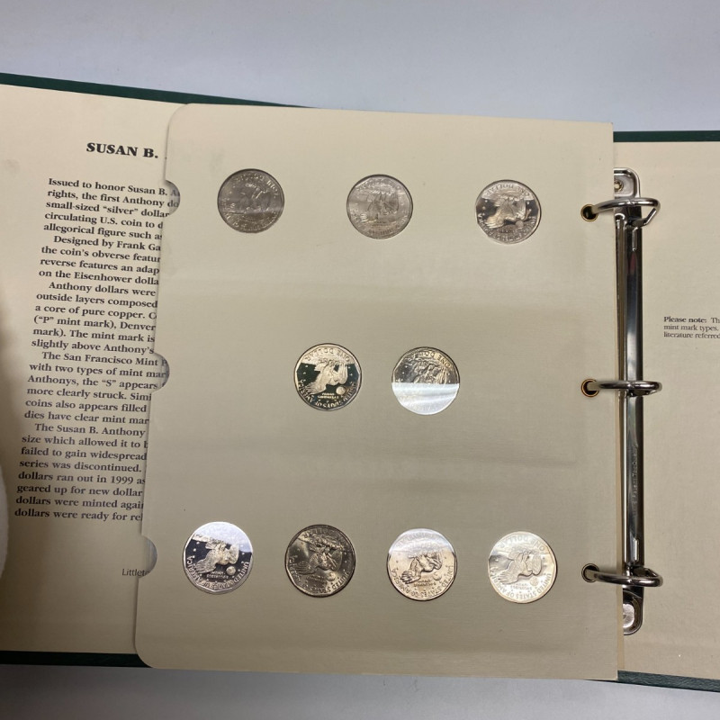 Susan B. Anthony Dollars Series 1979-1981, 1999, LCA12, 18 Coins Susan B. Anthony Dollars Series 1979-1981, 1999, LCA12, 18 Coins