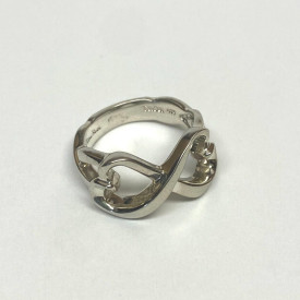 Tiffany & Co. Silver Paloma Picasso Loving Heart Band Ring Size 6.5