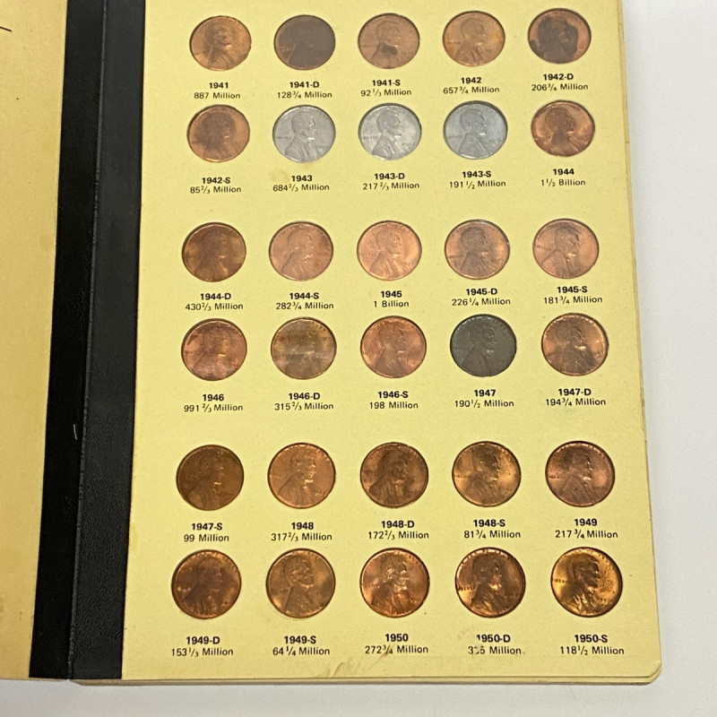 Library of Coins Lincoln Cent Album Vol-3 With 85 Brilliant Uncirculated Cents