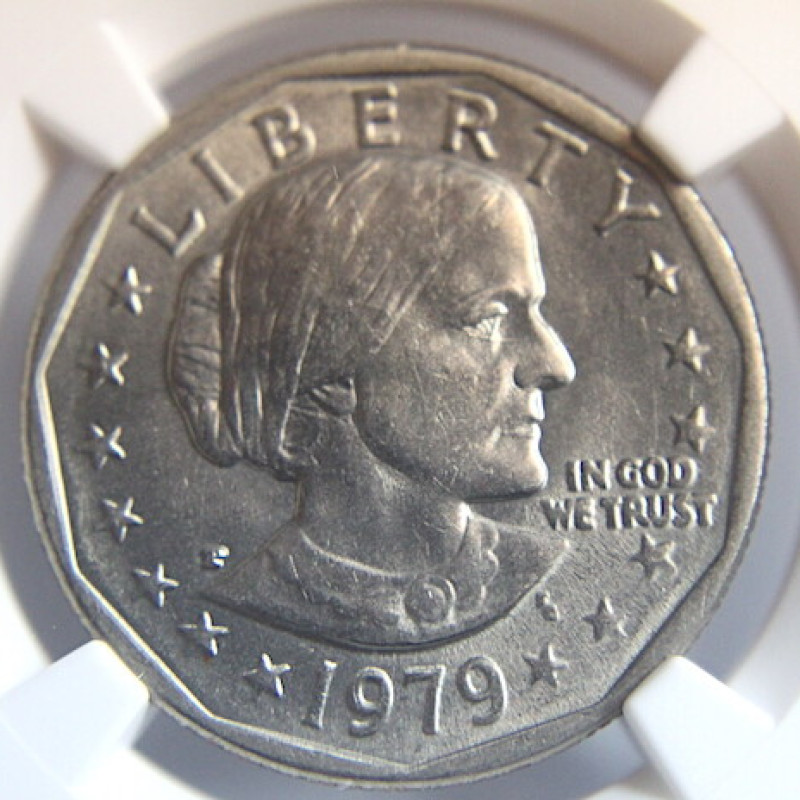NGC MS 64 1979 P $1 SUSAN B ANTHONY DOLLAR "NARROW RIM" NGC MS 64 1979 P $1 SUSAN B ANTHONY DOLLAR "NARROW RIM"