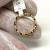 Shashi Gold Toned Ring with Blue stones, size 6 Shashi Gold Toned Ring with Blue stones, size 6