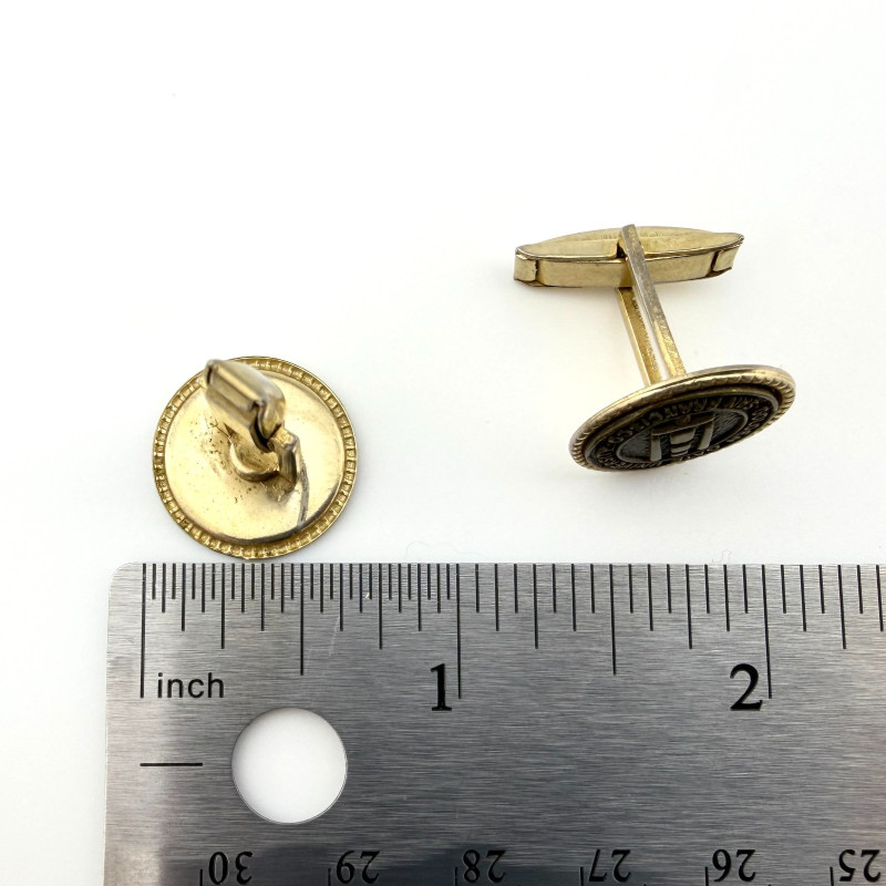 Vintage Cufflinks with Seal Golden Gate University, San Francisco, California