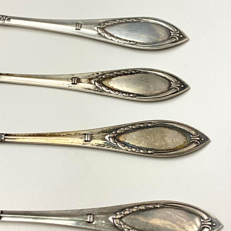 Set Of 6 Antique German 800 Silver Spoons Set Of 6 Antique German 800 Silver Spoons