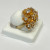 Silver 925 Dipped Gold Ring With White Sapphire Size 7.75 Silver 925 Dipped Gold Ring With White Sapphire Size 7.75