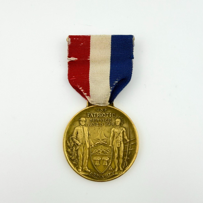 WWI Albany, NY Awarded Patriotic Service World War Medal 1917–1919 (Name & Rank)