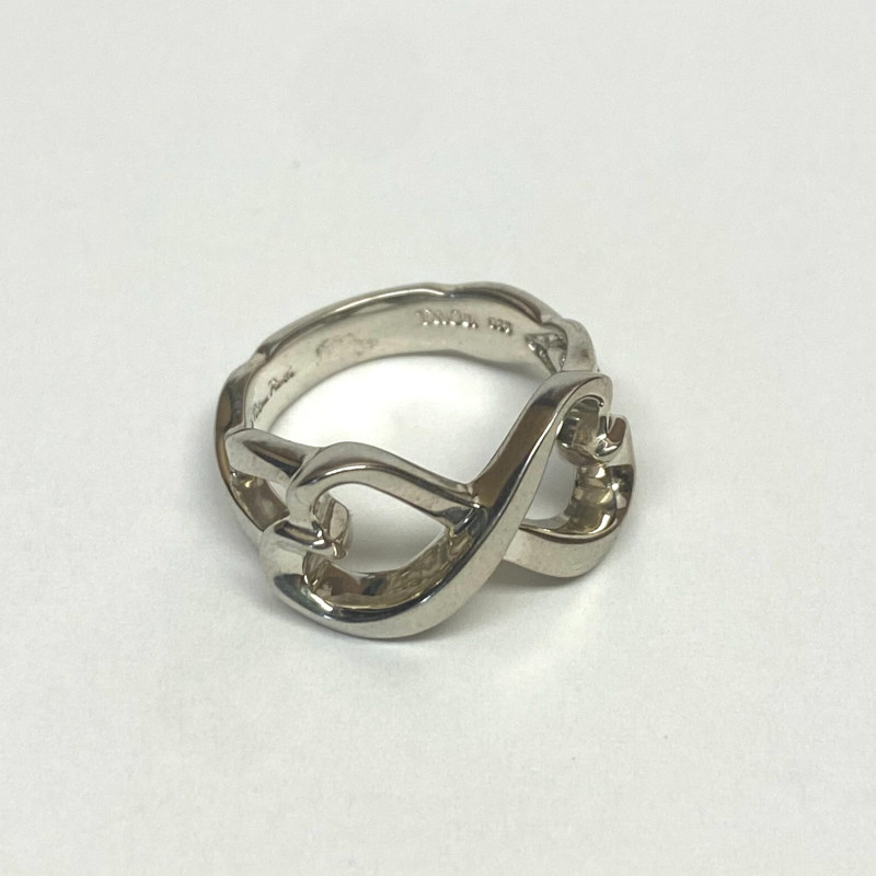 Tiffany & Co. Paloma Picasso Loving Heart Infinity Ring in Sterling Silver Tiffany & Co. Paloma Picasso Loving Heart Infinity Ring in Sterling Silver