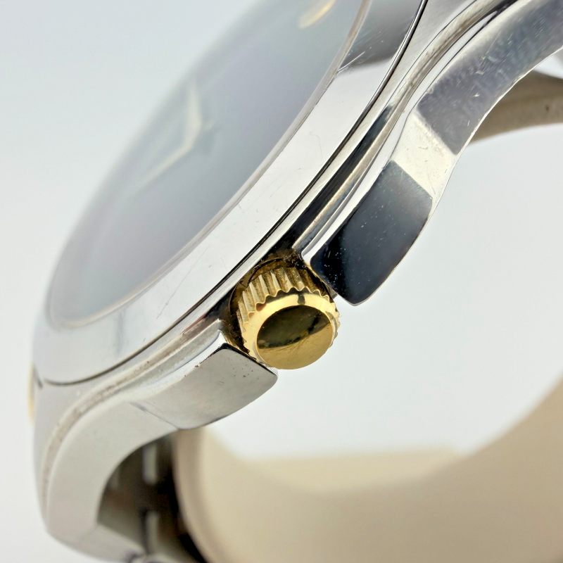 Movado Museum Two Tone Stainless Steel Men's Watch Black Dial 40 mm