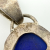Vintage Sterling Silver and Lapis Lazuli Teardrop Pendant Mexico Style 925