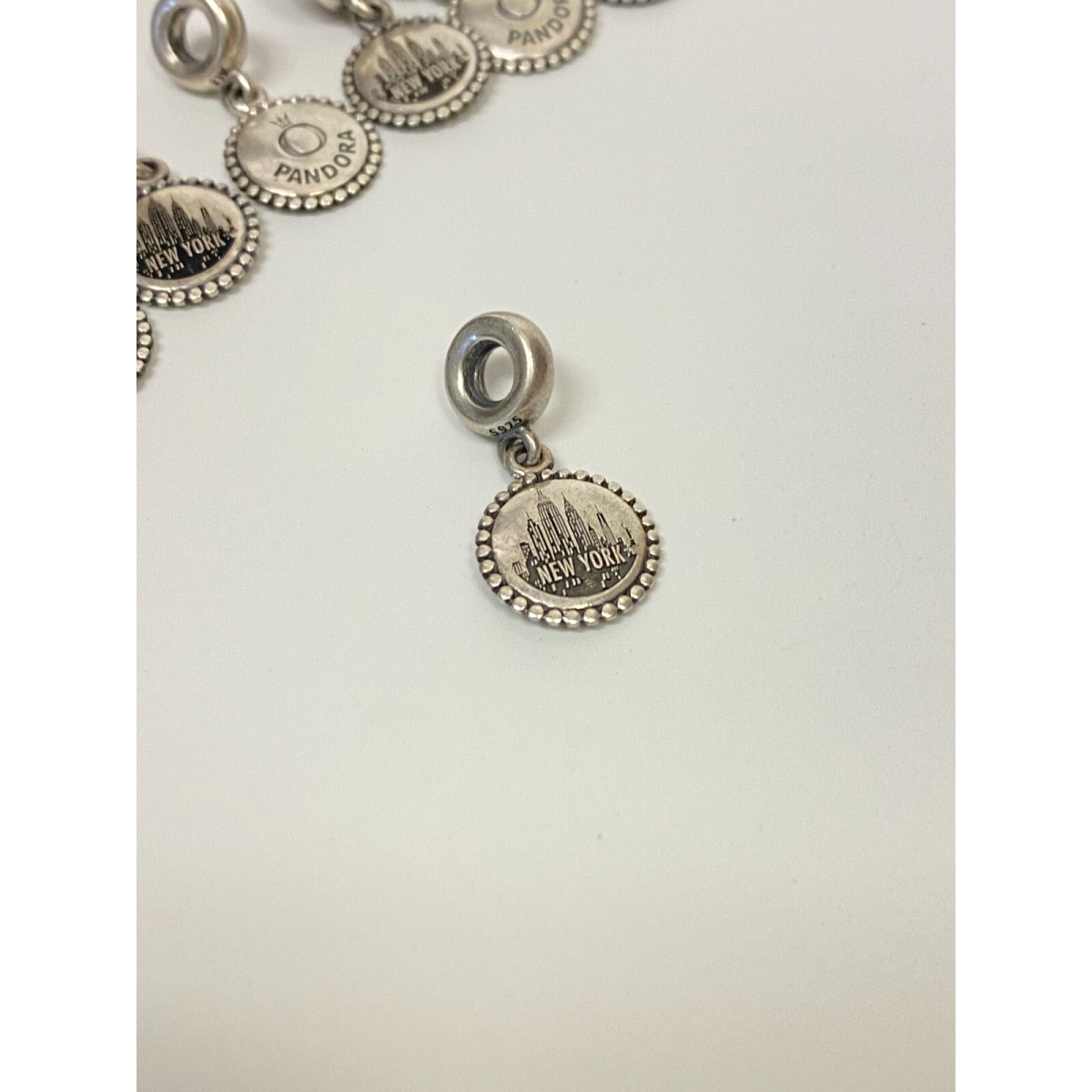 Pandora New York NY City USA America Silver Dangle Charm 791169 RARE