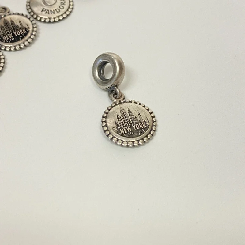 Pandora New York NY City USA America Silver Dangle Charm 791169 RARE