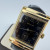 Hamilton Limited Edition No. 1791 Gold Rectangular Tank Watch Black Dial Swiss