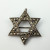 Vintage Cigned Theda Sterling Silver and Marcasite Star of David Pendant Brooch