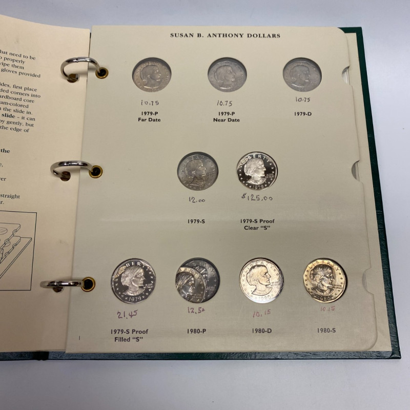 Susan B. Anthony Dollars Series 1979-1981, 1999, LCA12, 18 Coins Susan B. Anthony Dollars Series 1979-1981, 1999, LCA12, 18 Coins