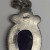 Antique Sterling Silver 925 OVAL SHAPED CENTERED With Amethyst Gemstone PENDANT Antique Sterling Silver 925 OVAL SHAPED CENTERED With Amethyst Gemstone PENDANT