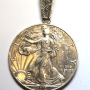 Pendant 2012 American Silver Eagle 1 Troy Oz .999 Fine Silver
