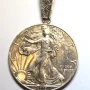 Pendant 2012 American Silver Eagle 1 Troy Oz .999 Fine Silver