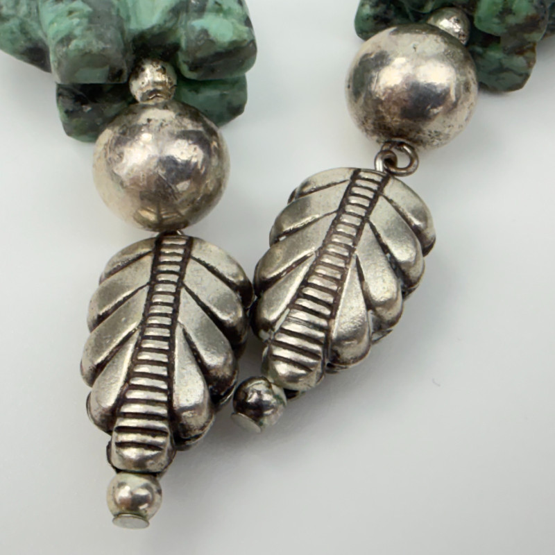 Rare Elephant Turquoise Stone Clip on Earrings Mexico TR-161