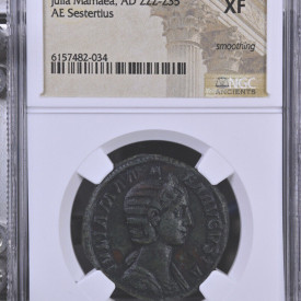 ROMAN EMPIRE JULIA MAMAEA AD 222-235 AE Sestertius