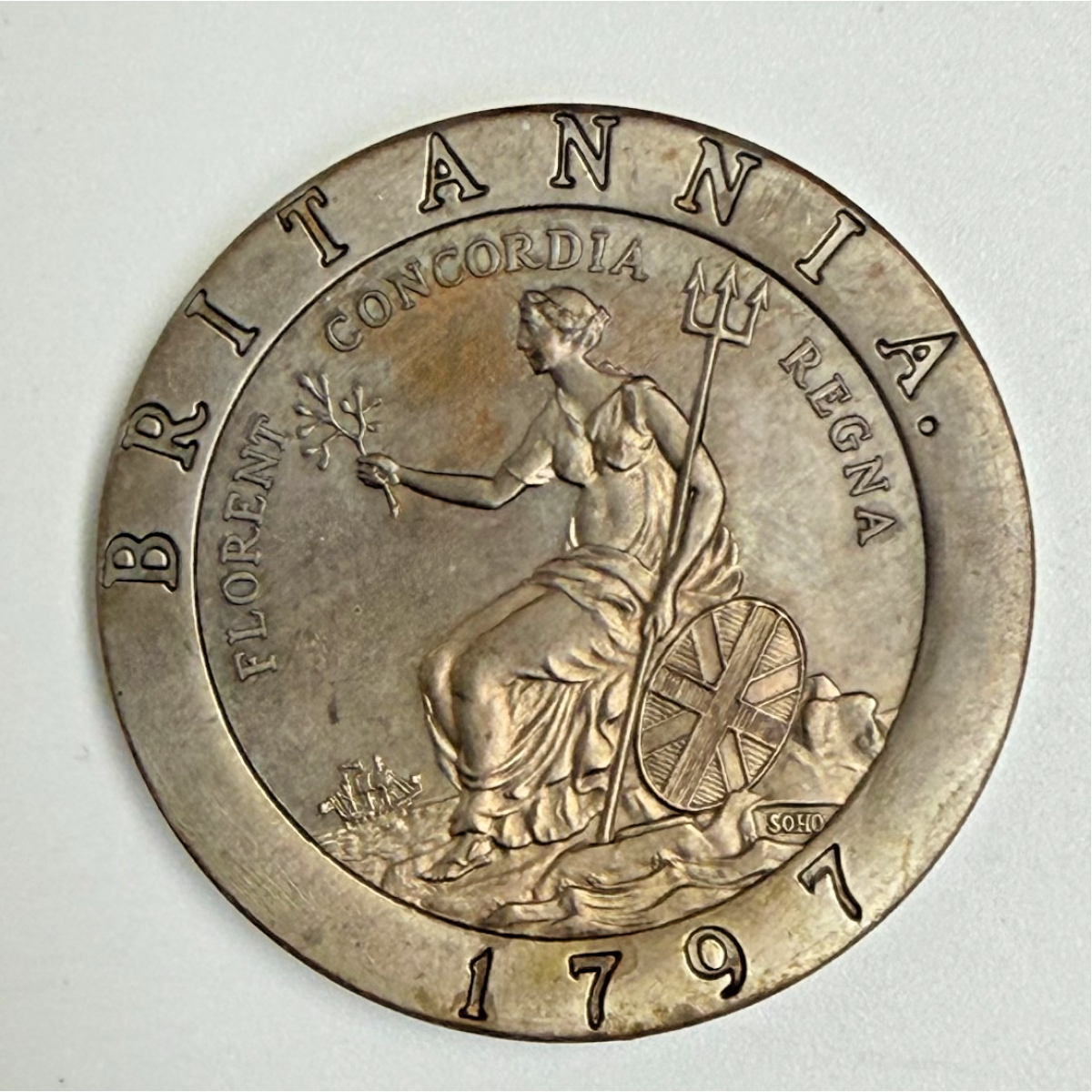 1797 Soho Britain Penny Soho Mint — MODERN FANTASY —