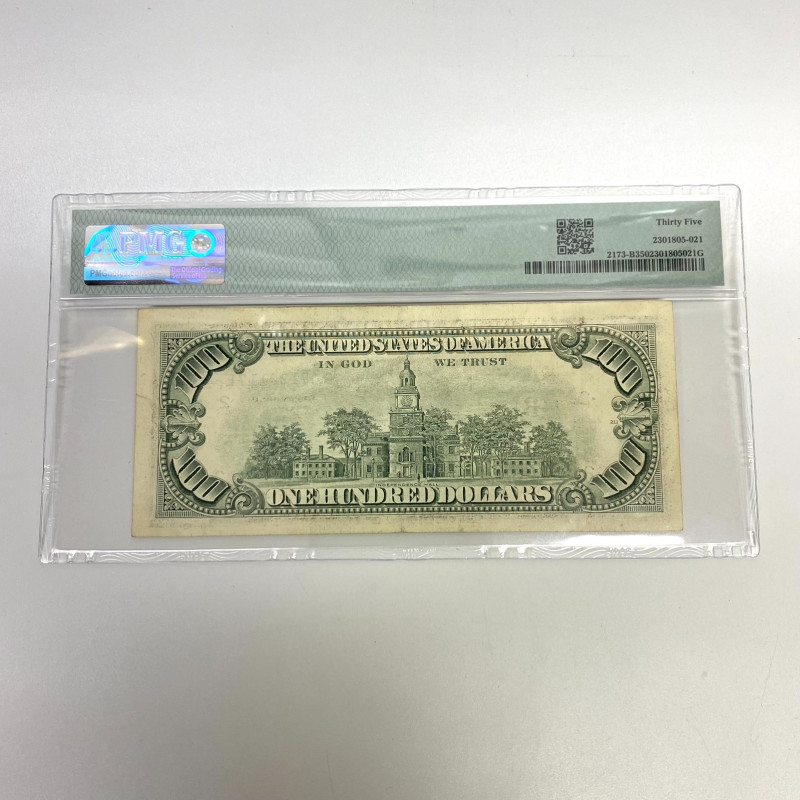 Fr 2173-B (BE Block) 1990 $100 FRN New York PMG 35 Fr 2173-B (BE Block) 1990 $100 FRN New York PMG 35