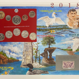 2018 D Denver Uncirculated Mint Set Postal Commemorative Society Coin & Stamps
