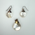 Mother of Pearl Petal Silver Bohemian Seth Earrings and Pendant