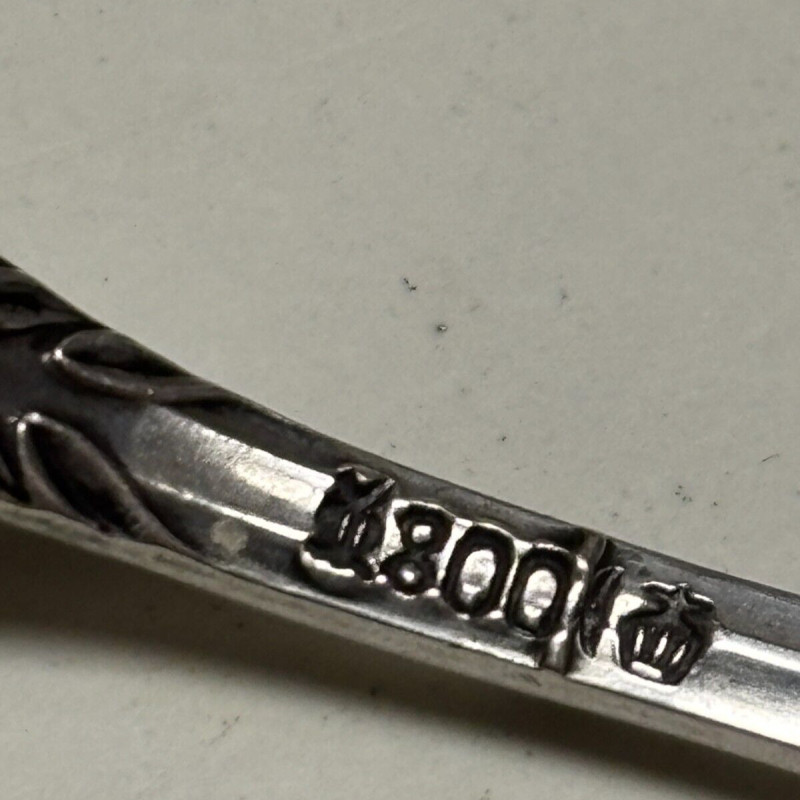 Set Of 6 Antique German 800 Silver Spoons Set Of 6 Antique German 800 Silver Spoons