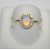 Shashi Sterling Silver Mother Pearl With White Sapphire Women's Ring Size 6.5 Shashi Sterling Silver Mother Pearl With White Sapphire Women's Ring Size 6.5