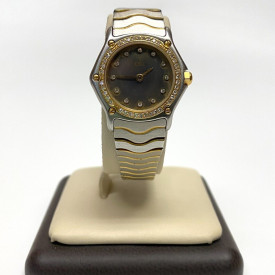 Ebel Sport Classic Ladies Watch 23mm Steel/Gold 166902 Vintage Diamonds 0.35