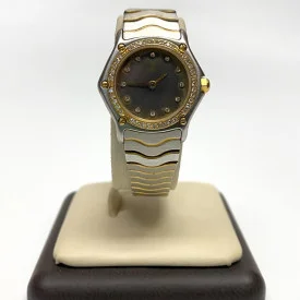Ebel Sport Classic Ladies Watch 23mm Steel/Gold 166902 Vintage Diamonds 0.35