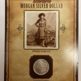 1886 BU/UNC Morgan Silver Dollar - PCS LEGENDS OF THE WEST "Annie Oakley"