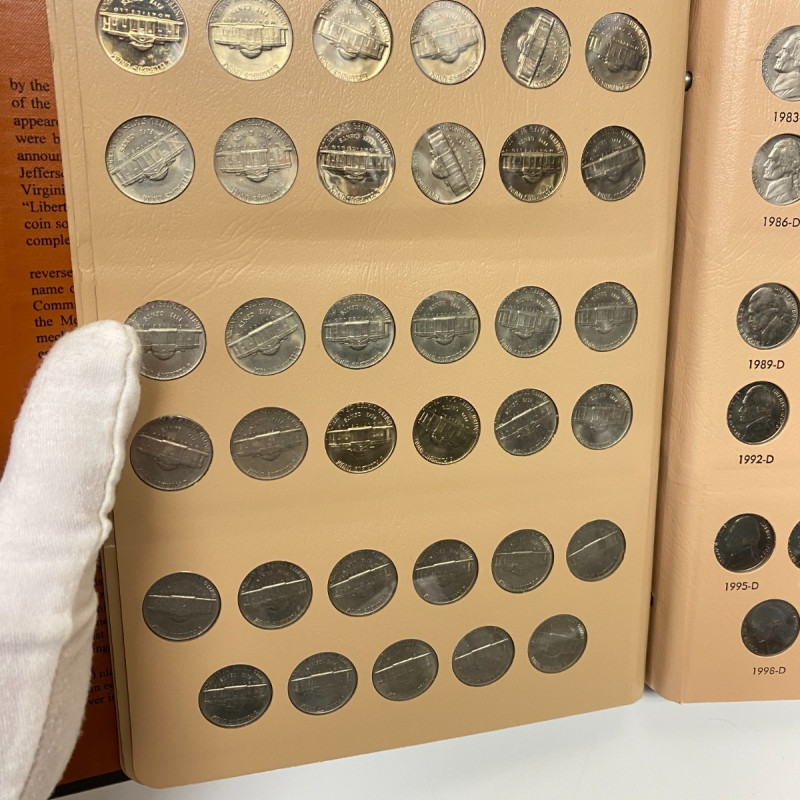 Dansco Album 7113 Jefferson Nickels 1938-1976 Coin Collectors, 158 coins