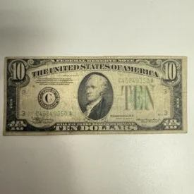 1934A $10 Federal Reserve Note Philadelphia (C) U.S. Ten Dollar Bill
