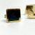Incredible Authentic Burberry Gold Tone & Dark Grey Knight Horse Cufflinks