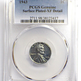 1943 PCGS Lincoln Wheat Cent 1c