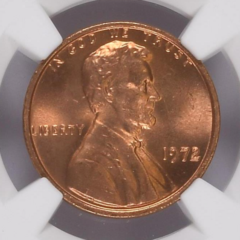 NGC MS 64 RD F-S 103 1972 DDO NGC 1C LINCOLN MEMORIAL