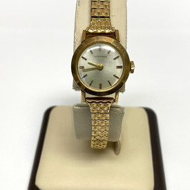 Longines Ladies 10k Gold Filled Case & Band, Mechanical Wind Up Watch, Working