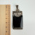 Vintage Rectangular Sterling Silver Black Onyx And Marcasite Pendant