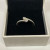Genuine Pandora P2 S925 ALE 58 Silver Cubic Zirconia Two Sparkling Hearts Genuine Pandora P2 S925 ALE 58 Silver Cubic Zirconia Two Sparkling Hearts