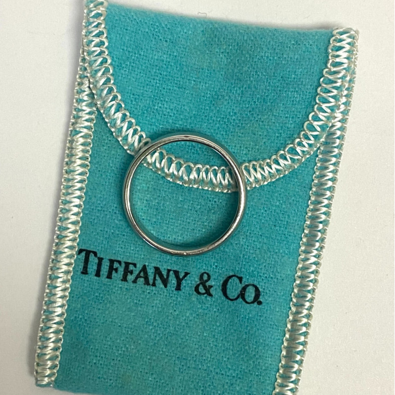 Tiffany & Co. Platinum 6mm Wedding Band Ring size 10 in Box