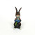 BUNNY FIGURINES SET ONE HAS FLOWERS IN HAND BUNNY FIGURINES SET ONE HAS FLOWERS IN HAND