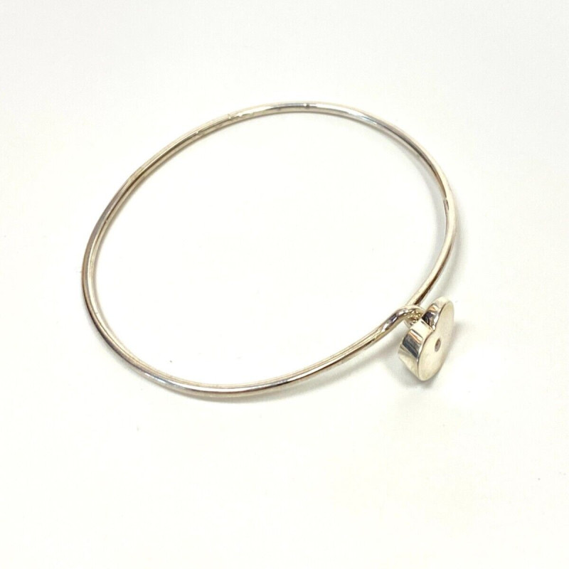 Tiffany & Co. Diamond Silver Paloma Picasso Modern Heart Bracelet Tiffany & Co. Diamond Silver Paloma Picasso Modern Heart Bracelet