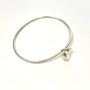 Tiffany & Co. Diamond Silver Paloma Picasso Modern Heart Bracelet