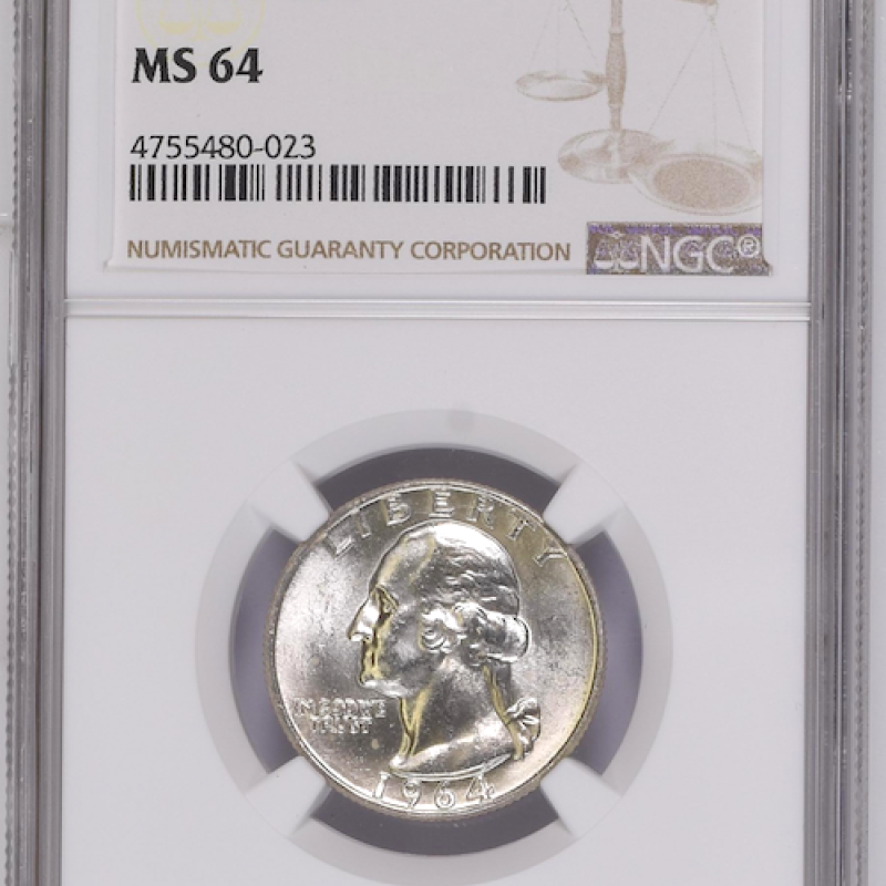 1964 D NGC MS 64  25C  LIBERTY QUARTER  1964 D NGC MS 64  25C  LIBERTY QUARTER