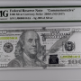 2009 PMG $100 5-GRAM SILVER CURRENCY STRIKE .999 PURE SILVER 68