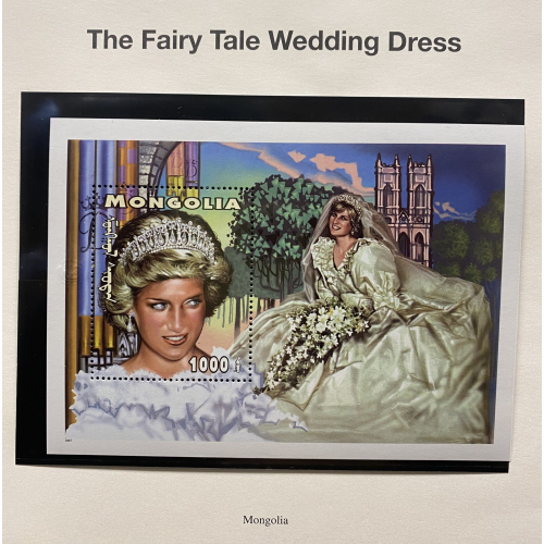 MONGOLIA Princess Diana in Wedding Dress MNH souvenir sheet MONGOLIA Princess Diana in Wedding Dress MNH souvenir sheet
