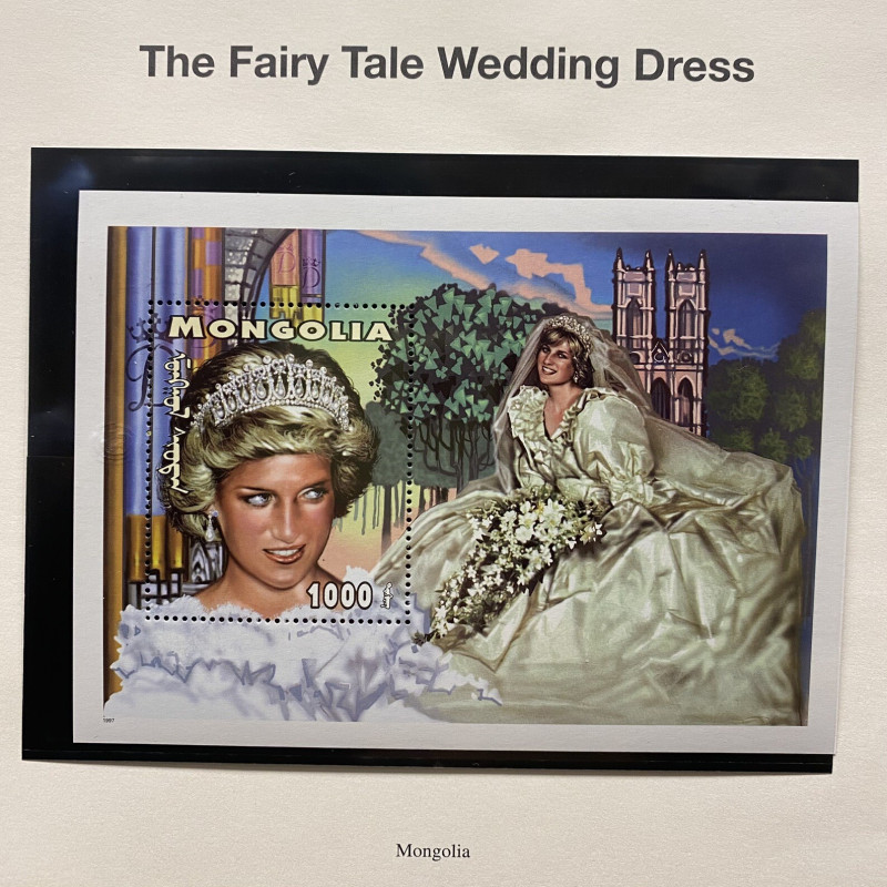 MONGOLIA Princess Diana in Wedding Dress MNH souvenir sheet MONGOLIA Princess Diana in Wedding Dress MNH souvenir sheet