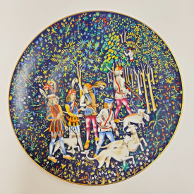 Limited Plate Haviland & C. Parlon La Chasse à la Licorne Unicorn Hunt 1972 #2